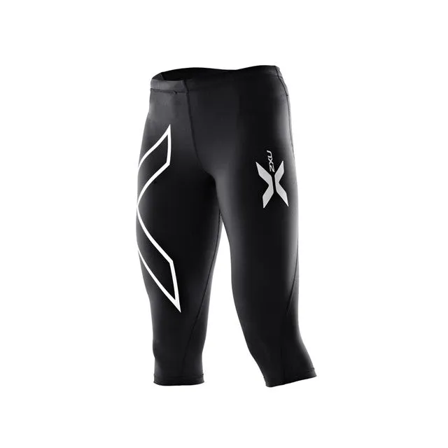 2XU Womens Compression 3/4 Tights | Black