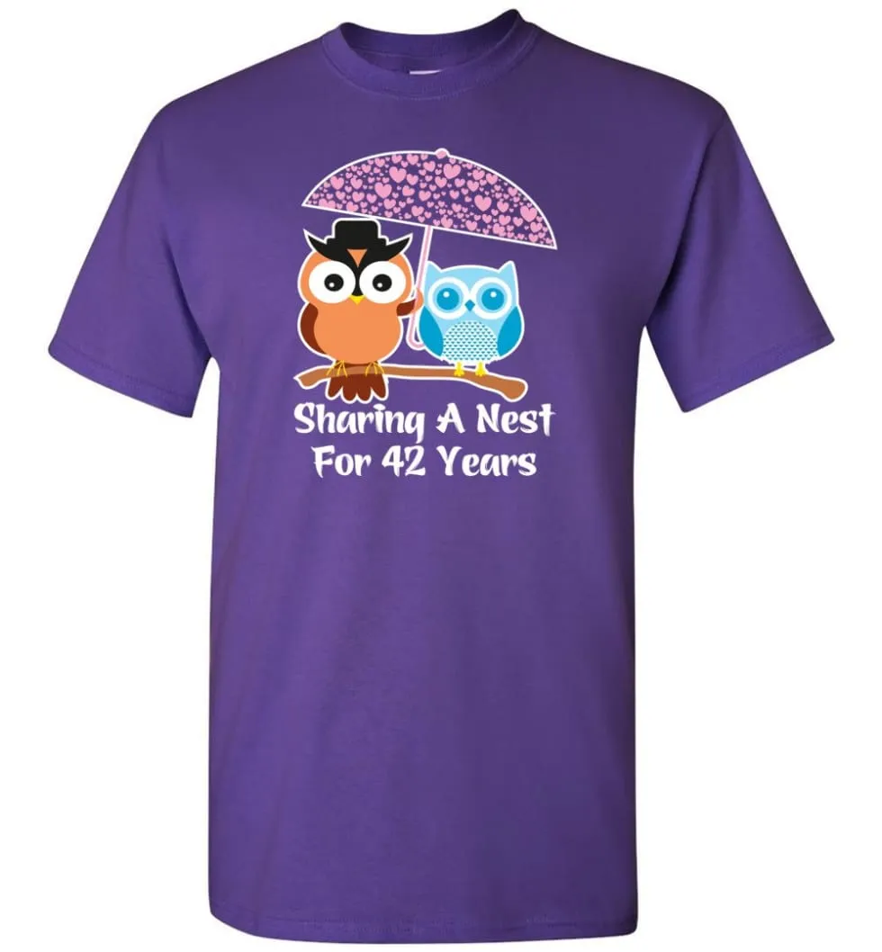 42 Years Wedding Anniversary Gifts Valentine's Day T-shirt