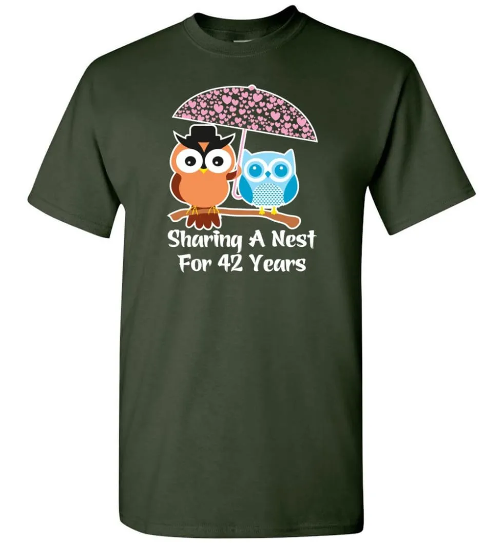 42 Years Wedding Anniversary Gifts Valentine's Day T-shirt