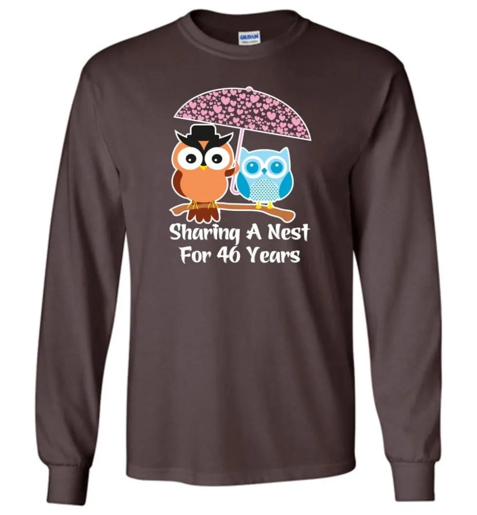 46 Years Wedding Anniversary Gifts Valentine's Day Long Sleeve T-Shirt