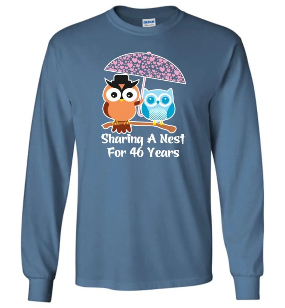 46 Years Wedding Anniversary Gifts Valentine's Day Long Sleeve T-Shirt