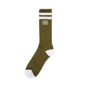 Anti Hero - Blackhero Outline Socks Olive/White