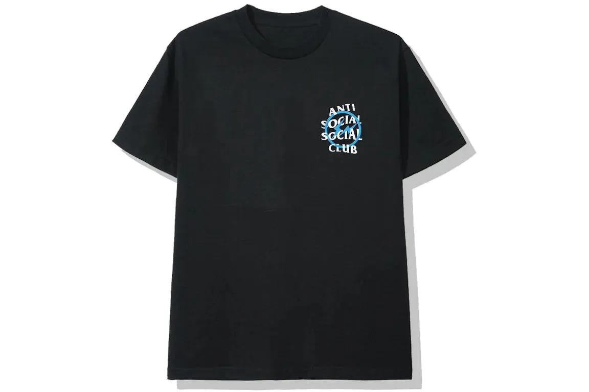 ANTI SOCIAL SOCIAL CLUB X FRAGMENT BLUE BOLT TEE BLACK