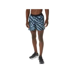 Asics Men's Wild Camo 5IN Short -Azure/Performance Black