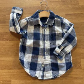 Baby Gap Checkered Button Up LS Top 3T