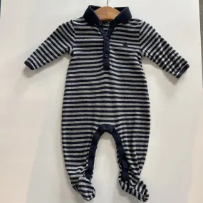 Baby Gap Stripe Polo Coverall - 3/6m