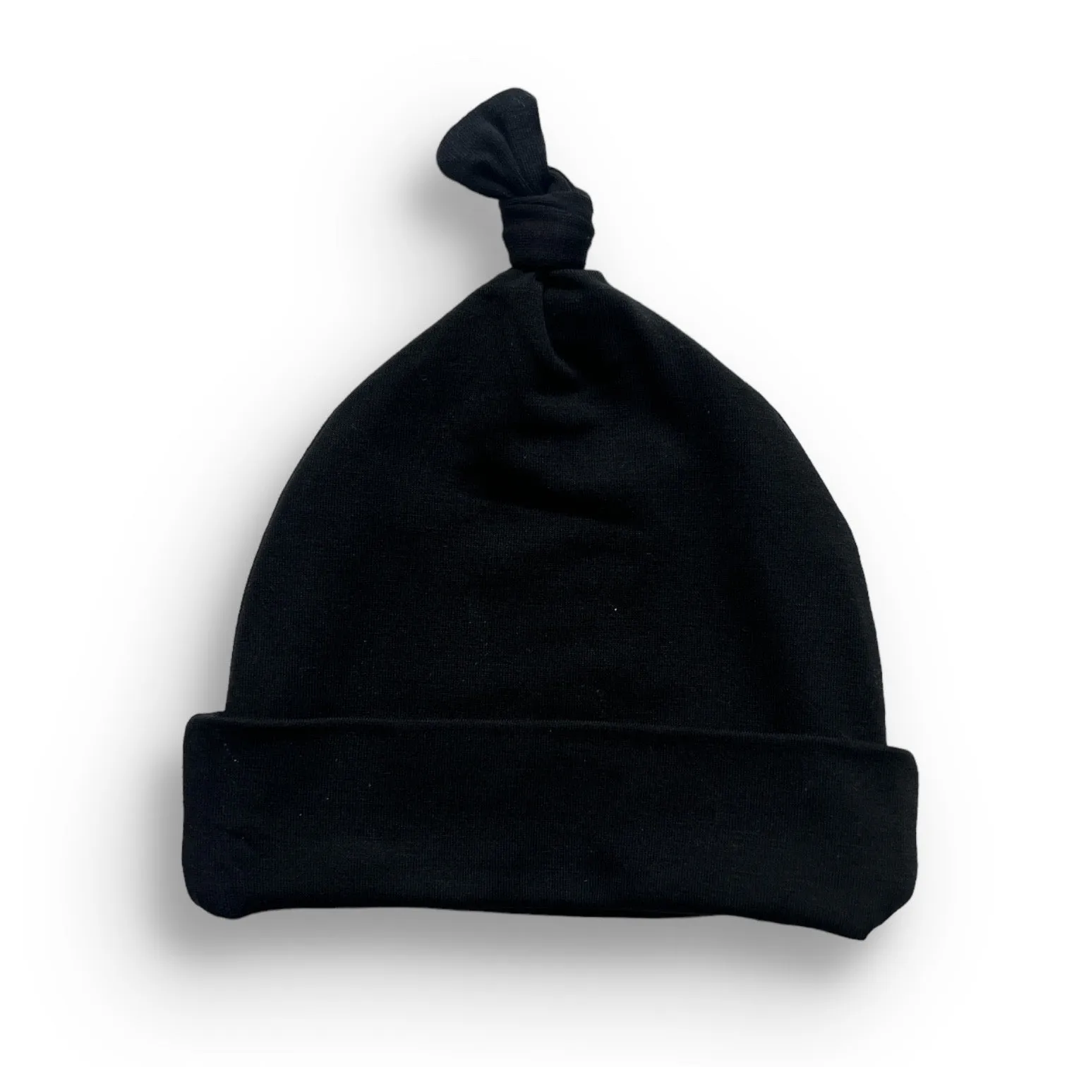 BAMBOO KNOT BEANIE- Midnight Black