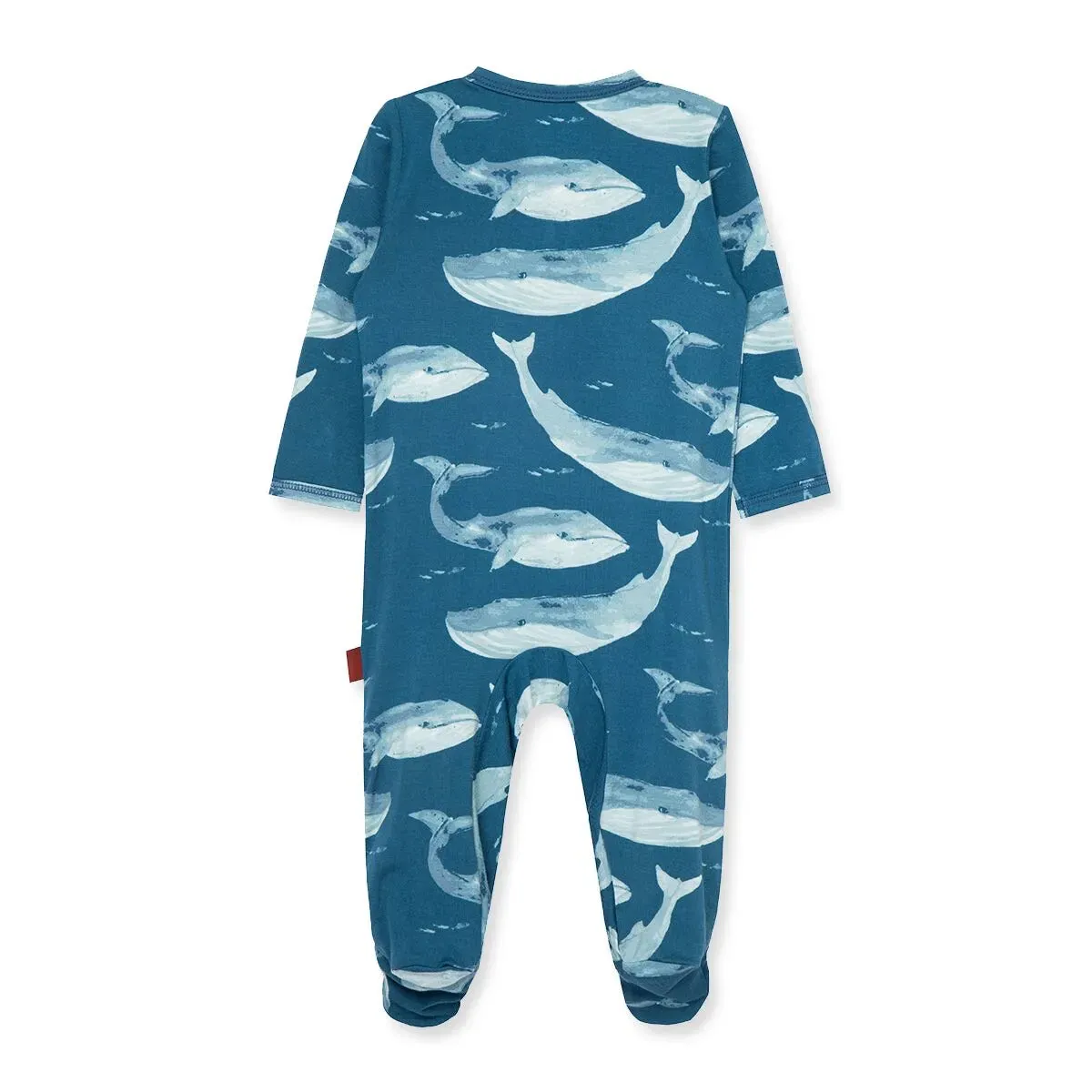 Blue Whale Footed Romper