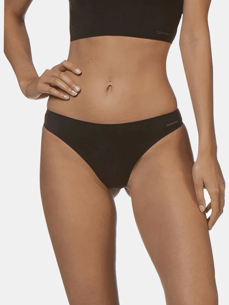 Calvin Klein Invisible Thong - Black