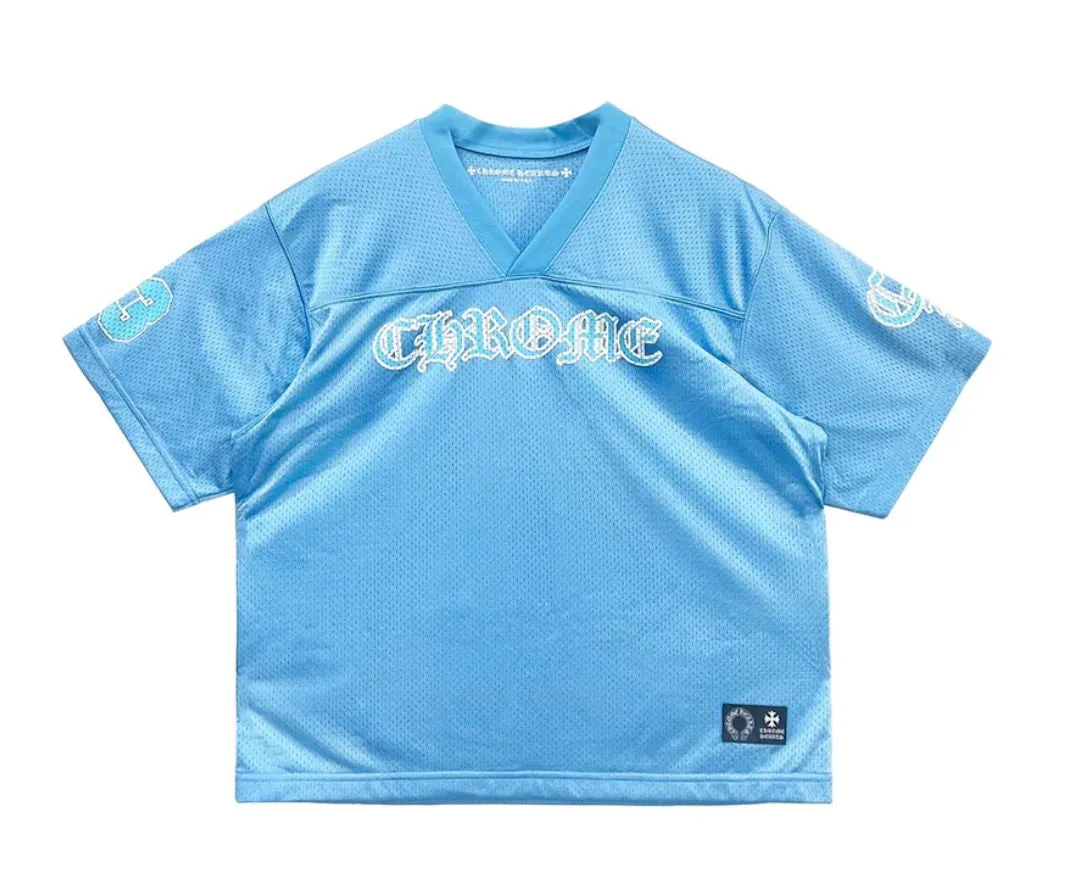 CHROME HEARTS MESH WARM UP JERSEY BLUE