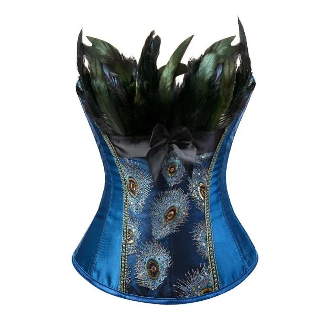 Corset Drag Peacock (Blue)