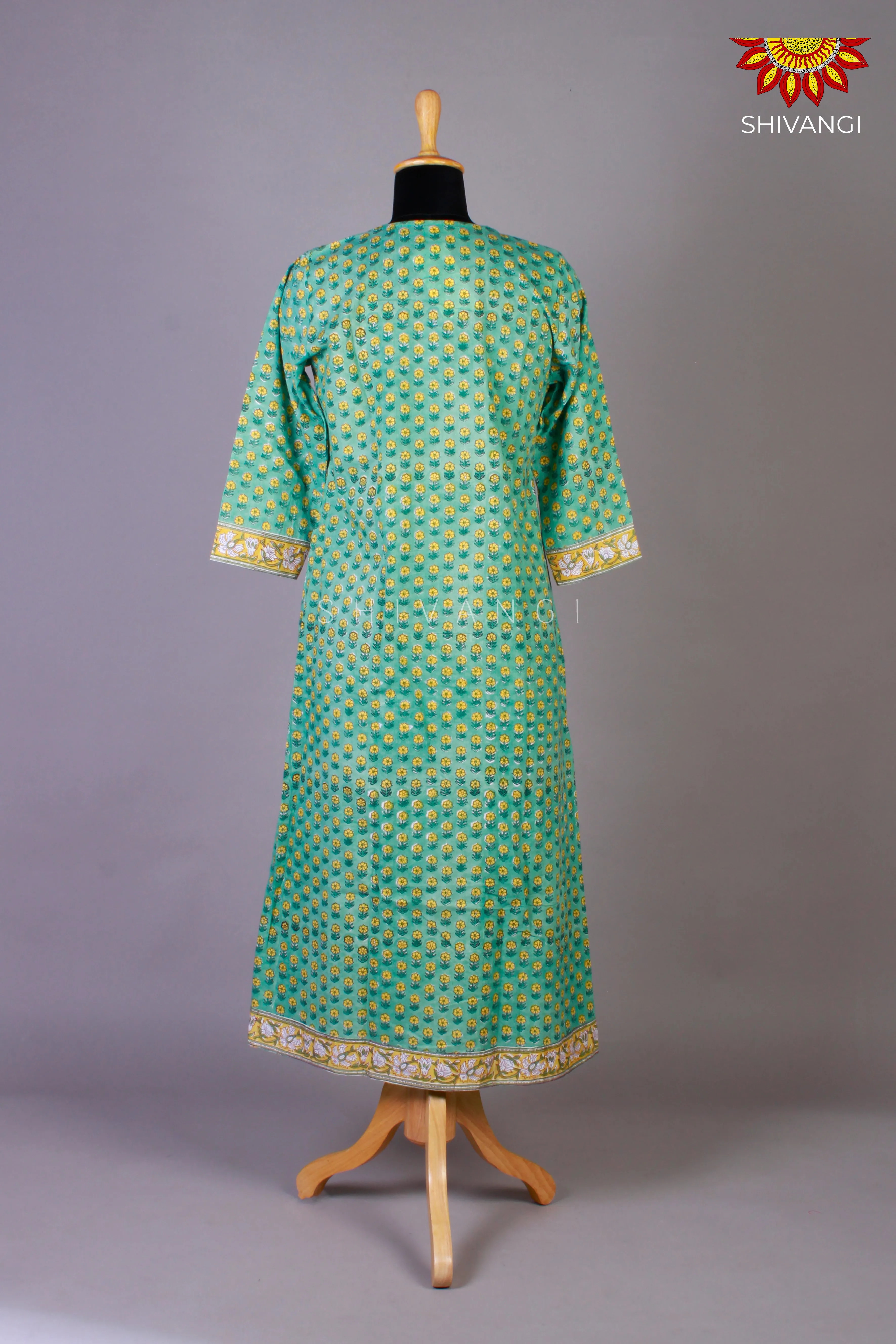 Cotton Kurti For Women - Green