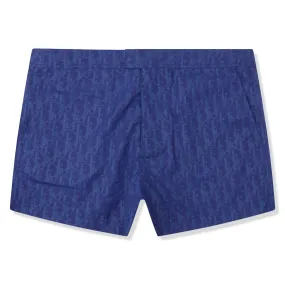 Dior Oblique Swim Shorts Blue