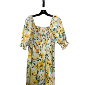 Dress Casual Midi By Gap In Floral Print, Size: S