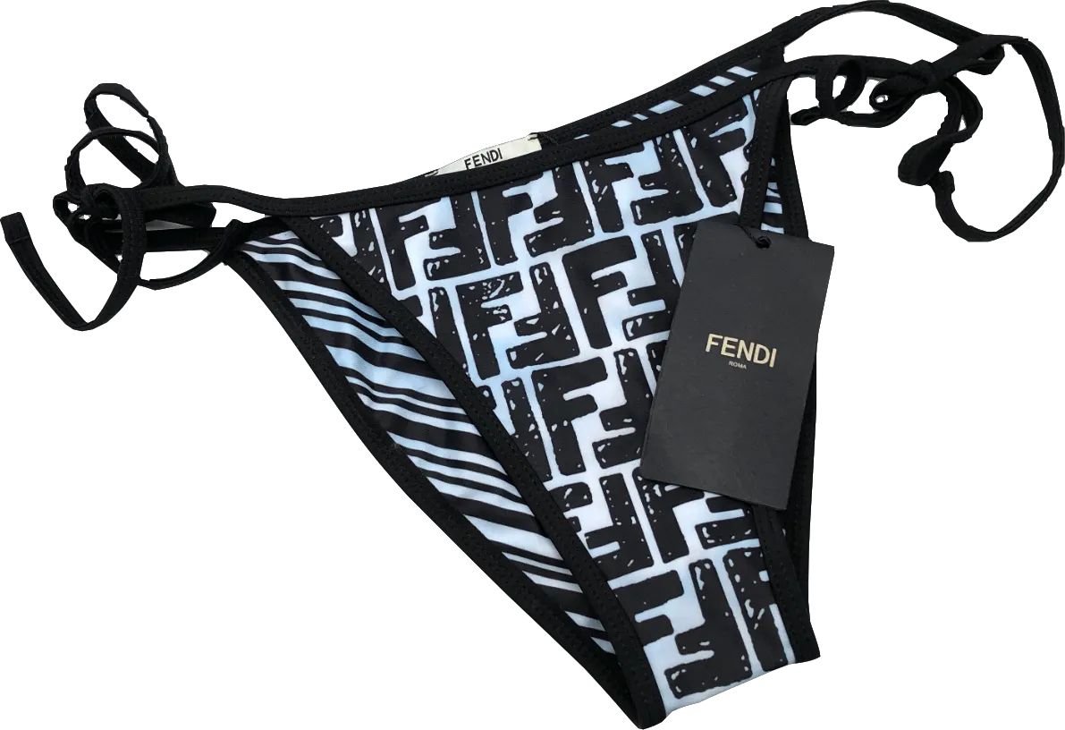 Fendi Blue Bikini Bottoms UK M