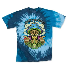 Free Your Mind Blue Tie dye