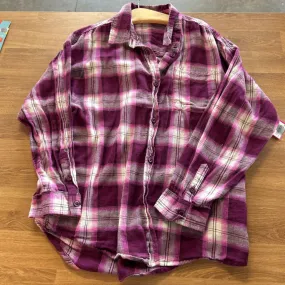 Gap Kids Plaid LS Button Up - 8