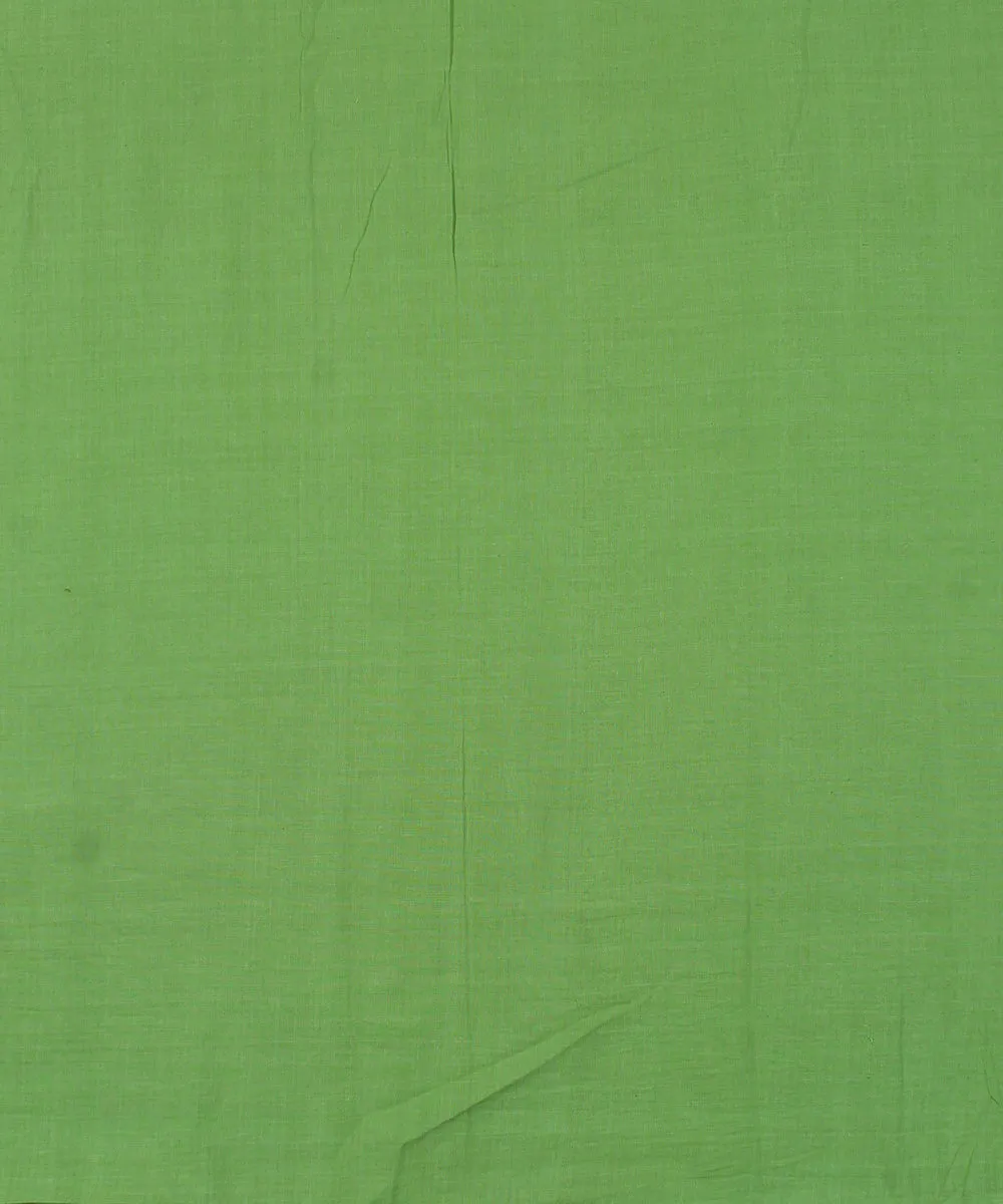 Green handwoven bengal cotton fabric