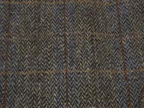 Harris Tweed Flat Cap (Brown Plaid)