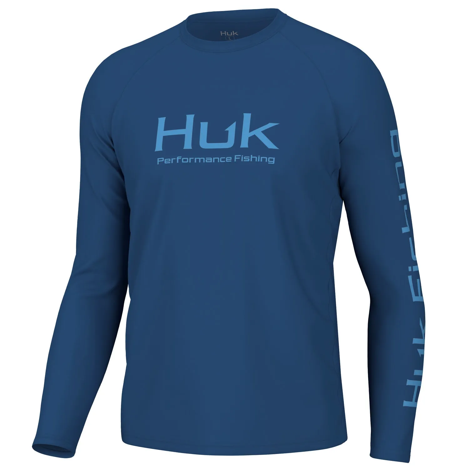 'Huk' Men's Pursuit Performance Vented Crew Neck - Set Sail