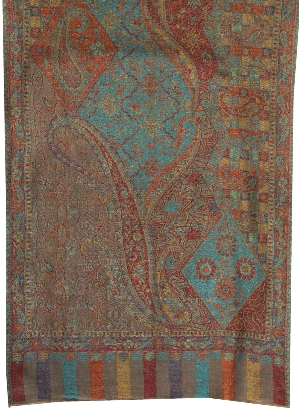 India Women's Shawls Paisley Wool Scarf Fashion Gift (80 x 28 inches)