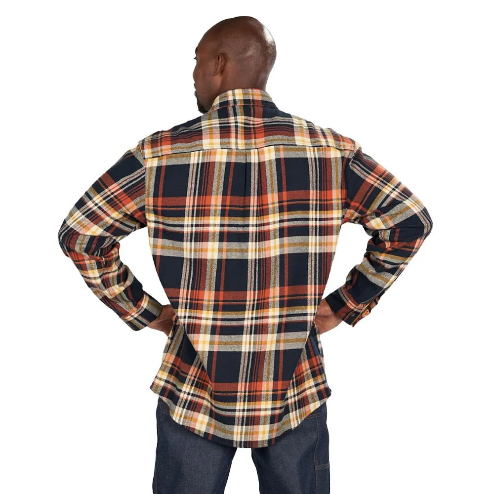 'KEY' Men's Fort Scott Plaid Flannel - Papaya Plaid