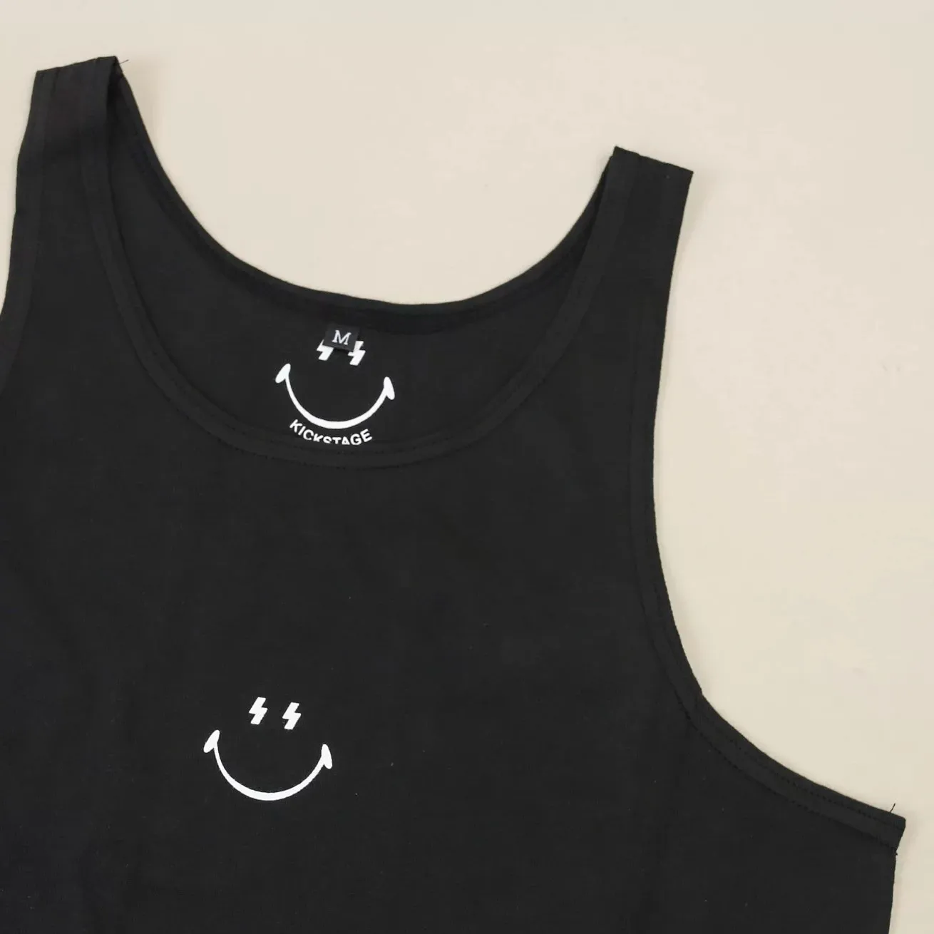 Kickstage #KEEP Lightning Smile Logo Tank Top (2-in-1) [KS111]