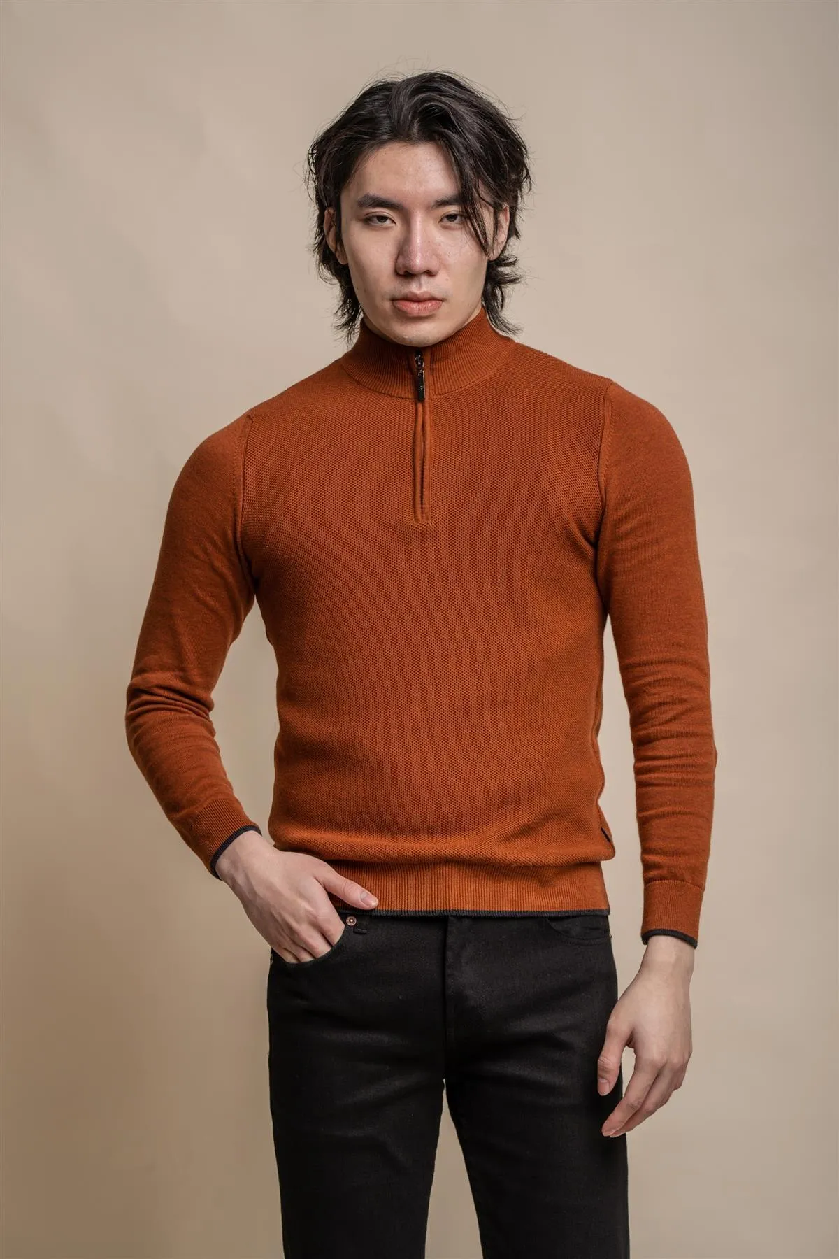 Kyle Half Zip Knit