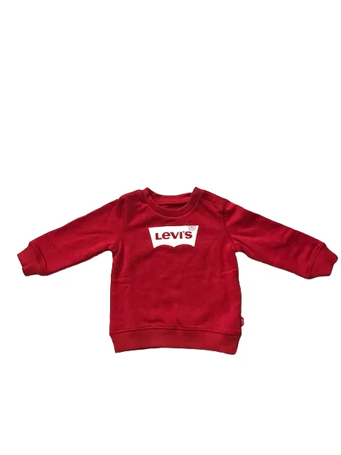 Levi's Kids Batwing Infant Crewneck Sweatshirt 6E9079-R1R red white