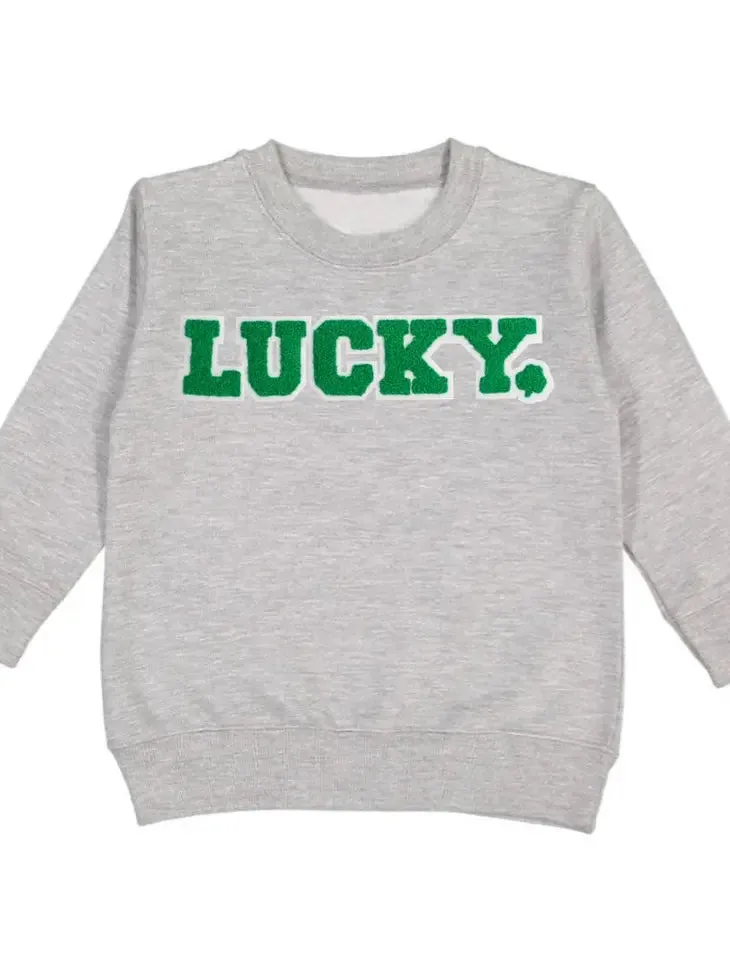 Lucky Patch St. Patrick's Day Kids Sweatshirt all