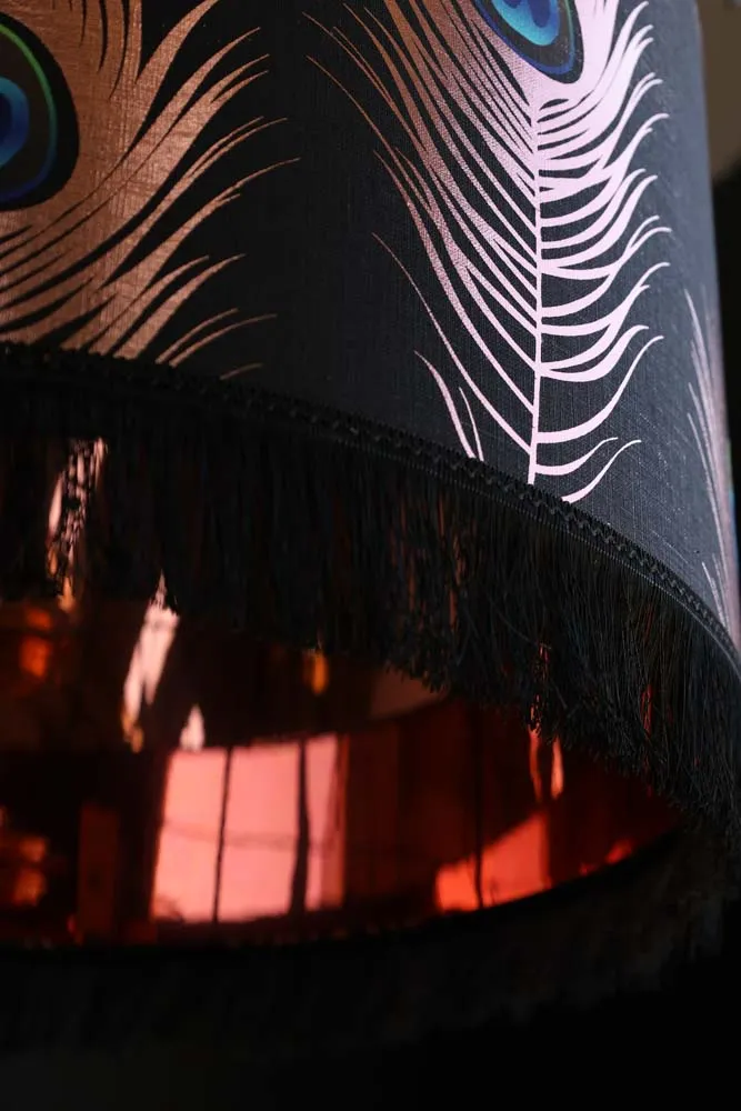 Mind The Gap Peacock Feather Lamp Shade - 3 Sizes Available