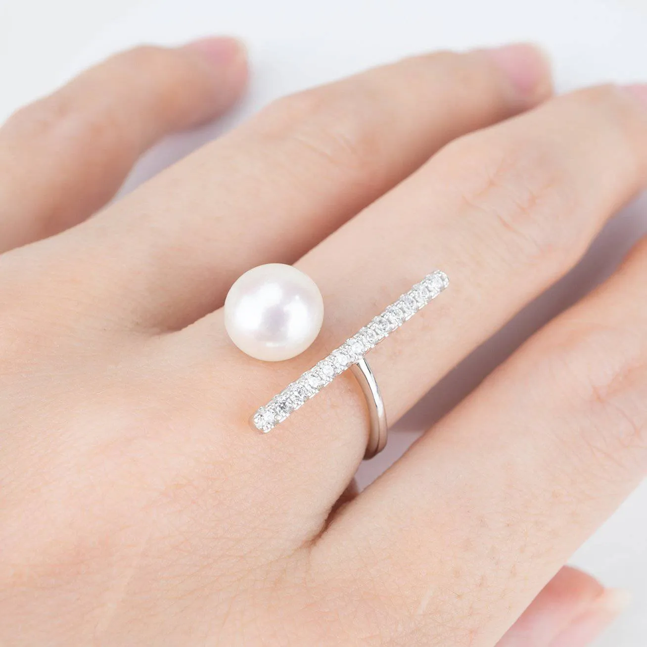 New Yorker Freshwater Pearl Ring WR00045