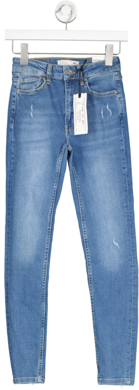 Peacocks Denim 365 Blue Mid Alexa Premium Skinny Jeans UK 8