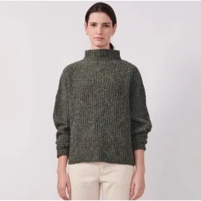 Pol Green Cable Knit