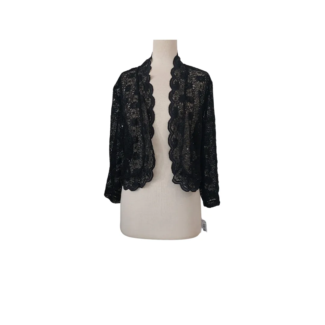 R&M Richards Black Lace Cover Up | Brand New |