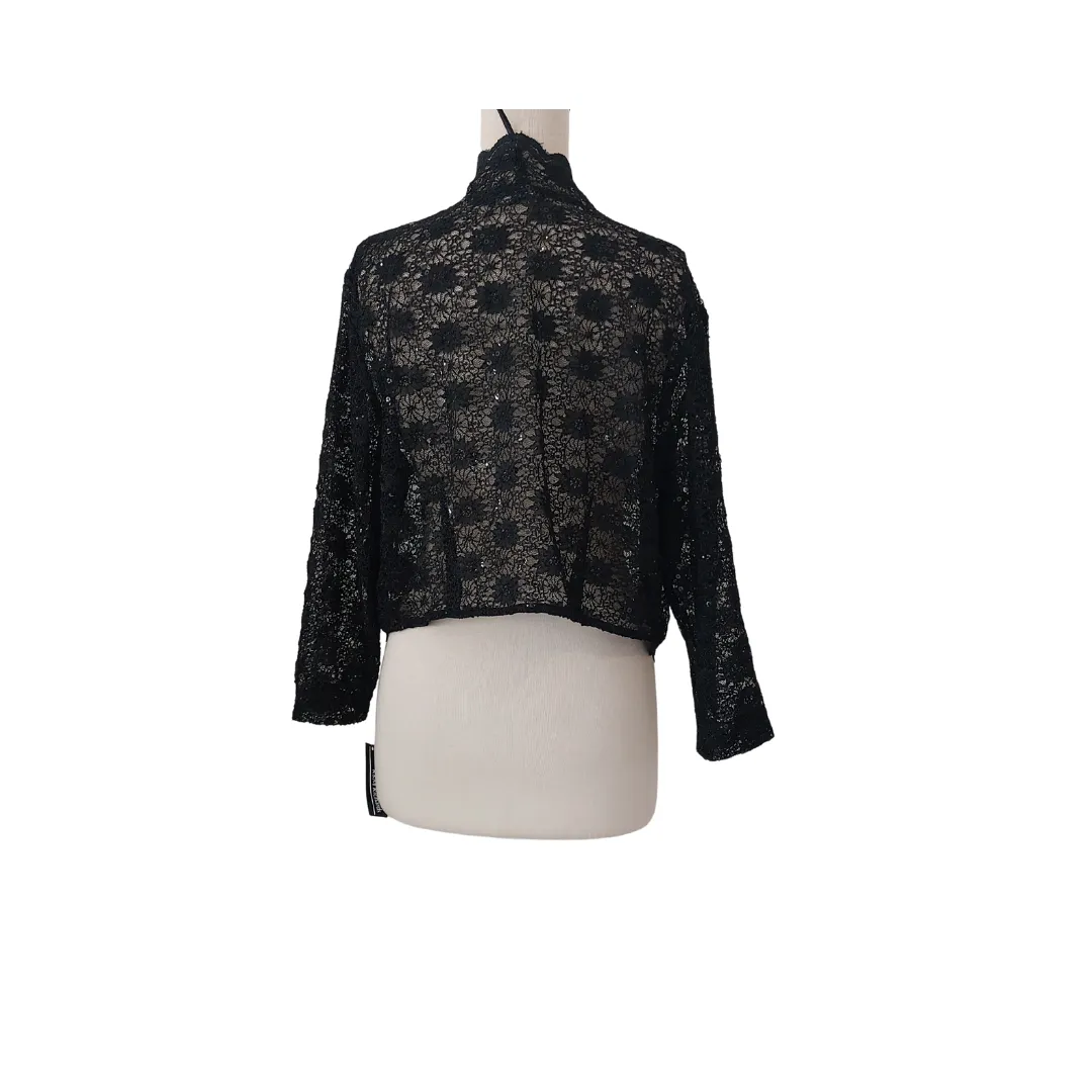 R&M Richards Black Lace Cover Up | Brand New |