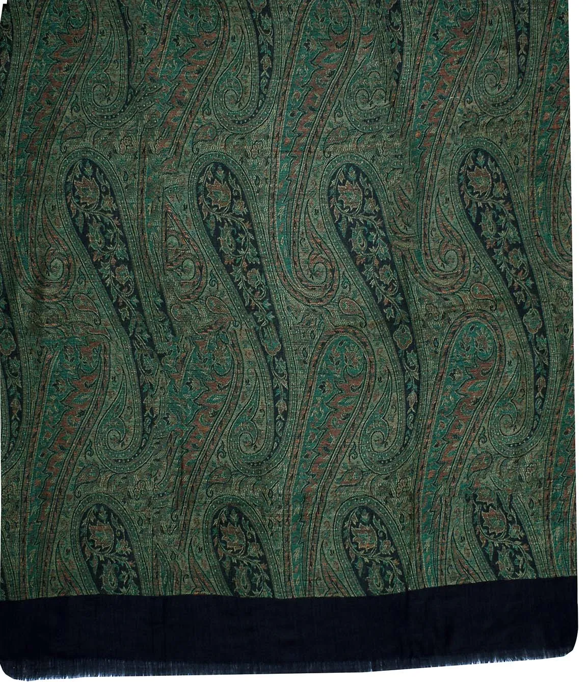 Scarves Paisley Women's Wool Shawl Indian Clothing (80 x 40 inches)