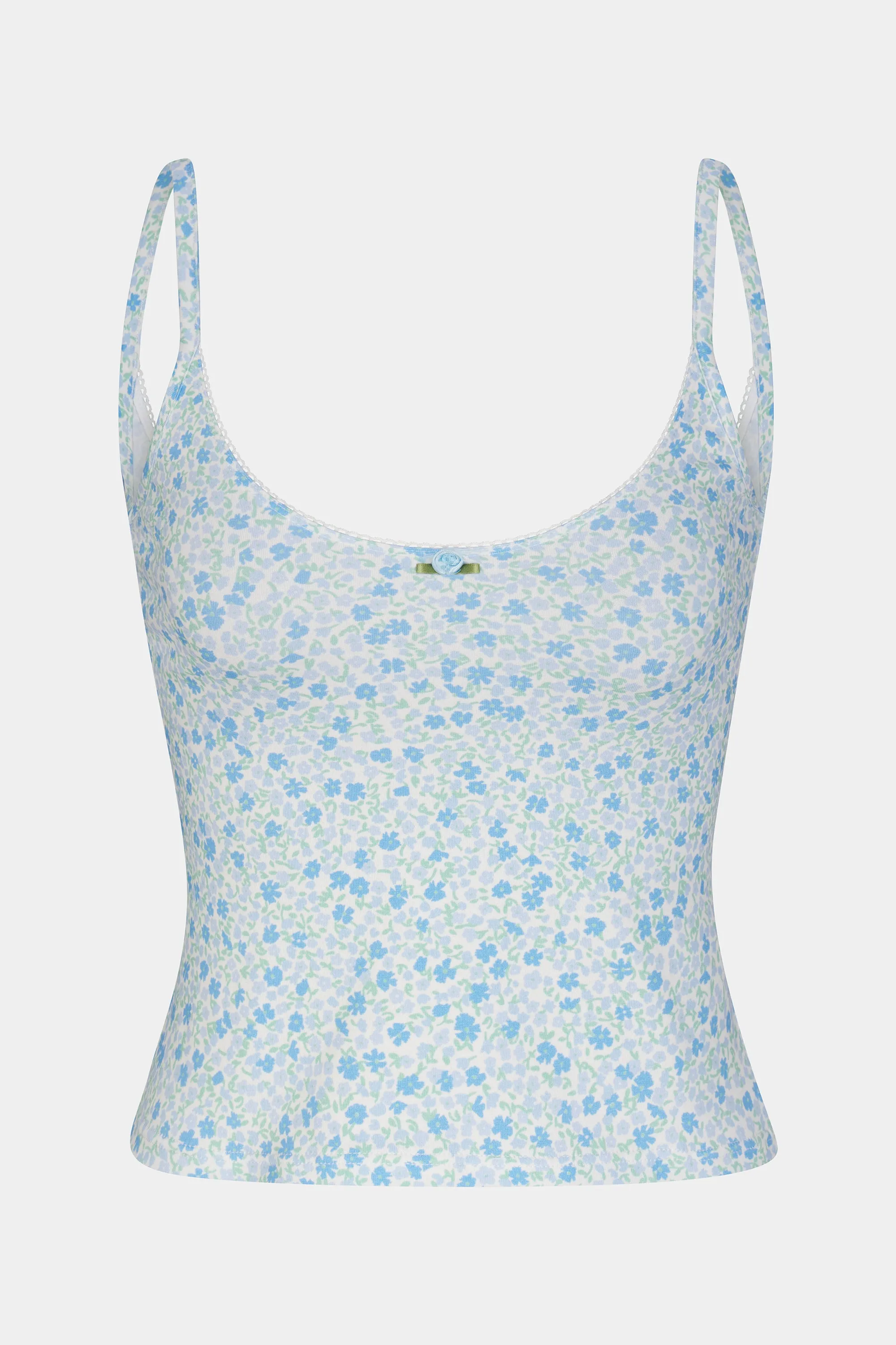 SCOOP BACK CAMI IN MORNING GLORY