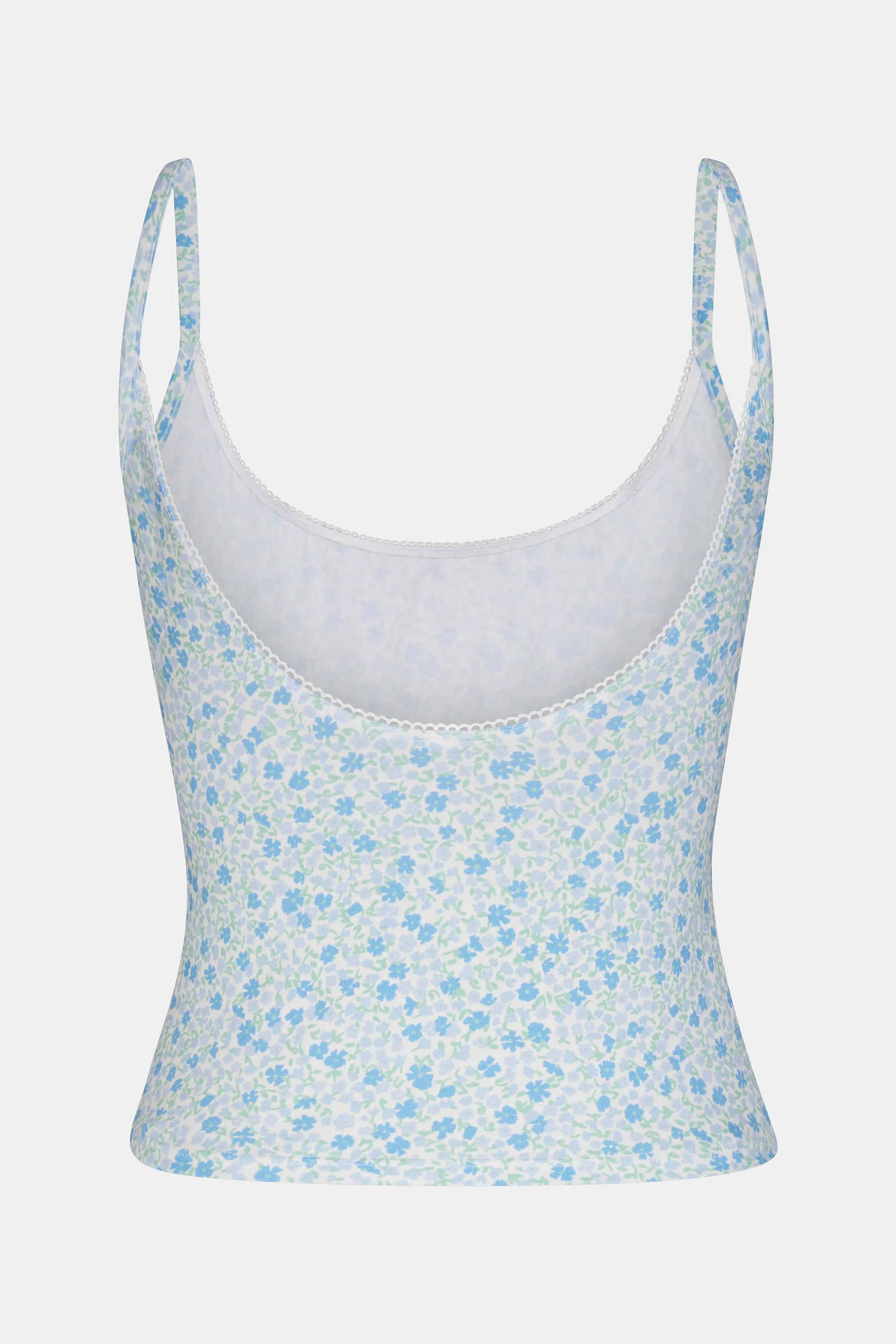 SCOOP BACK CAMI IN MORNING GLORY