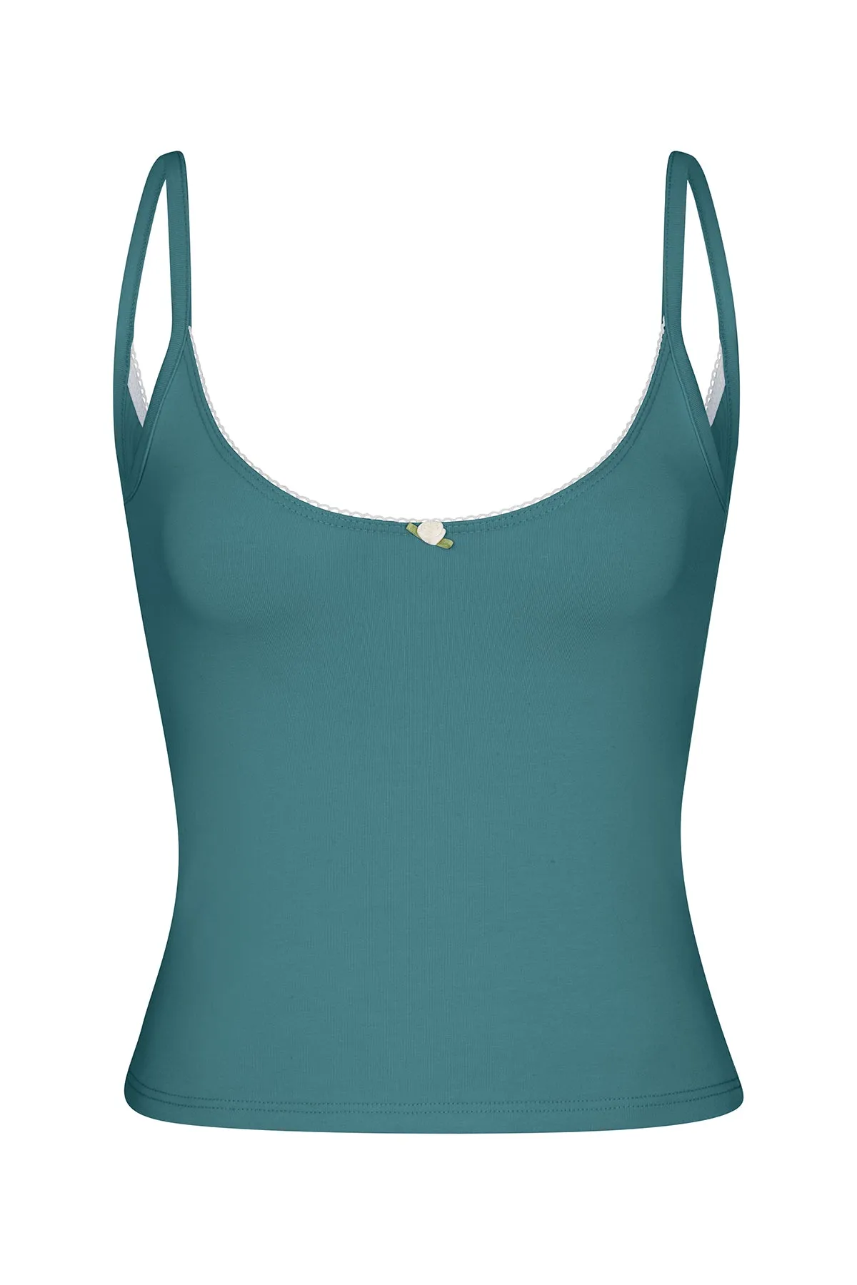 SCOOP BACK CAMI IN SEA