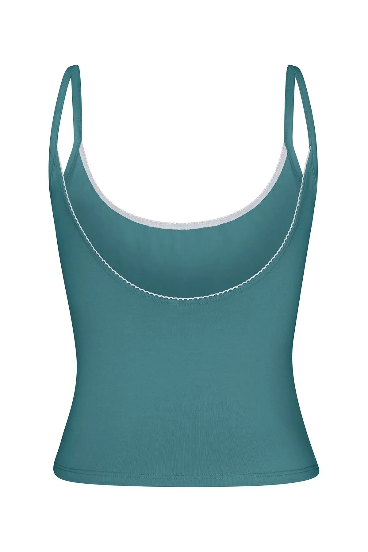 SCOOP BACK CAMI IN SEA