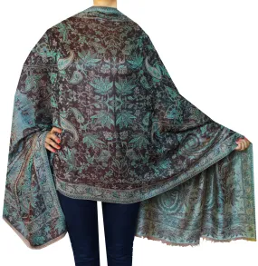 Shawls Paisley Wool Scarf Womens Indian Clothing Gift (84 x 30 inches)