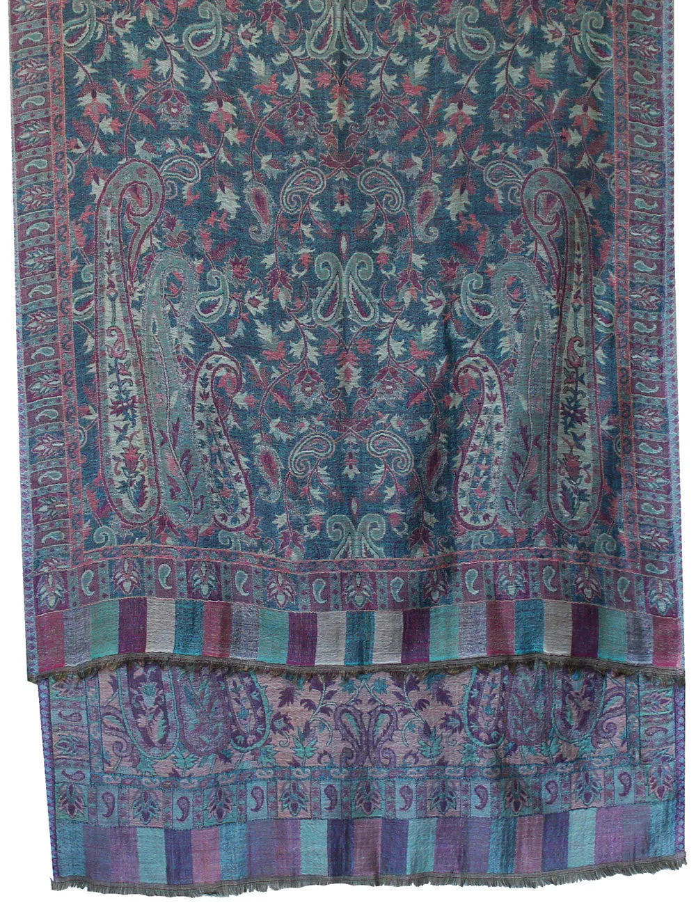 Shawls Paisley Wool Scarf Womens Indian Clothing Gift (84 x 30 inches)