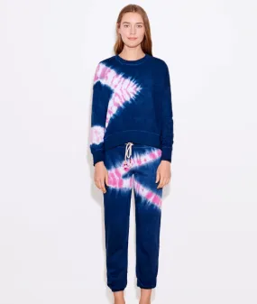 Sundry Navy Candy Tie Dye Sweatpants