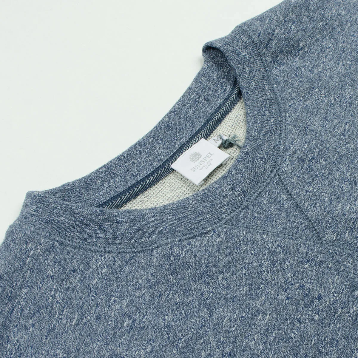 Sunspel - Crewneck Sweatshirt - Blue Melange