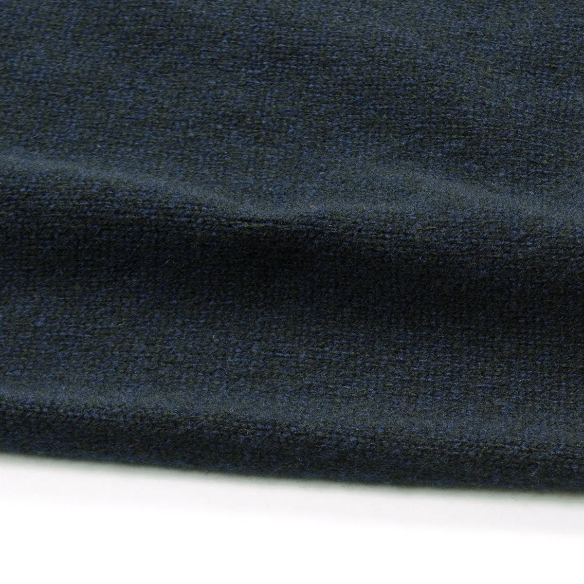 Sunspel - Lambswool Crew Neck Jumper - Dark Navy Mouline