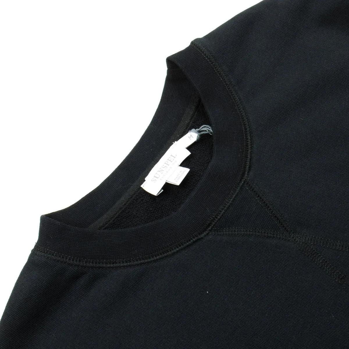 Sunspel - Loopback Sweatshirt - Black