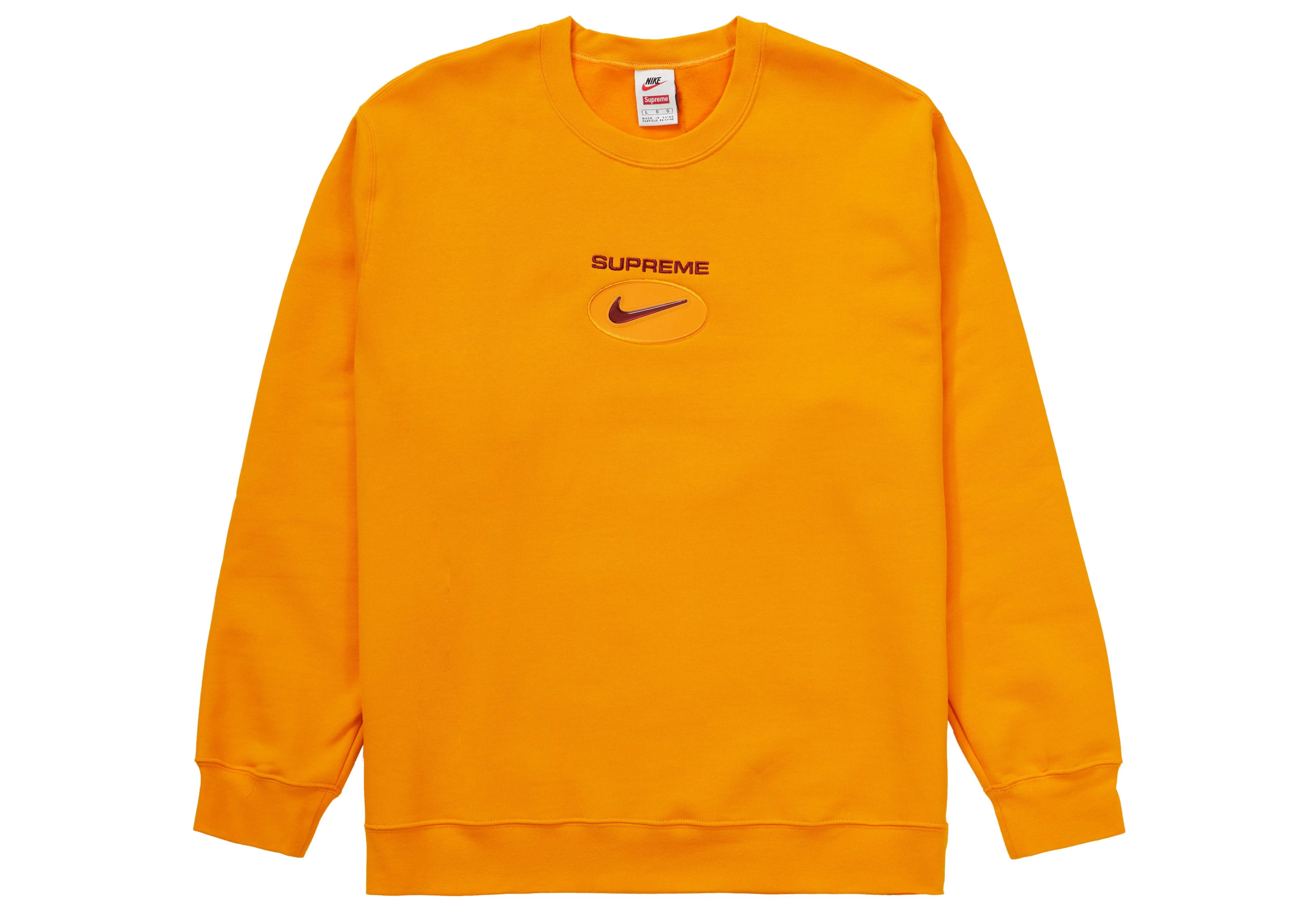 Supreme Nike Jewel Crewneck Orange