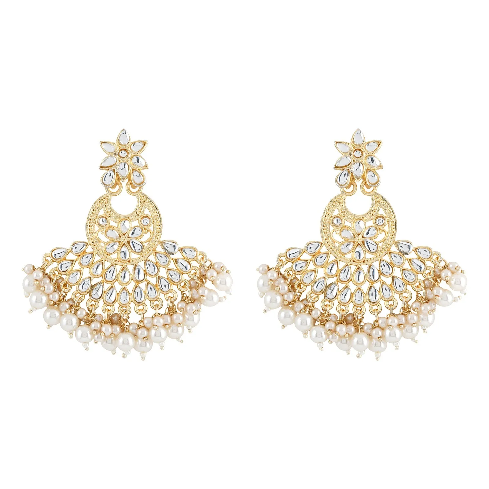 Teejh Anamika Pearl and Polki Earring