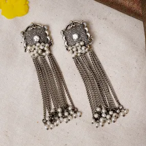 Teejh Srhitha Silver Oxidised Earrings